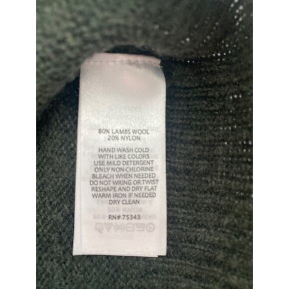 ANAPO Men’s Green Blue Lambs Wool Pool Over B-Neck Sweater Sz M - Picture 7 of 7